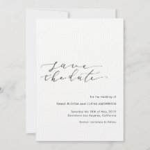 Rustic Save the Date