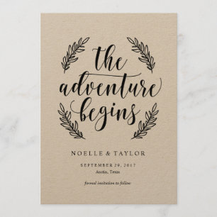 Rustic Save the Date Invitation