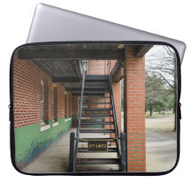 Rustic scene at Fort Monroe Laptop case