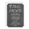 Rustic Script Chalkboard Bridal Shower Black