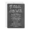 Rustic Script Chalkboard Bridal Shower Black
