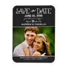 Rustic Script Chalkboard Wedding Black Photo