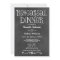 Rustic Script Chalkboard Wedding Rehearsal Dinner