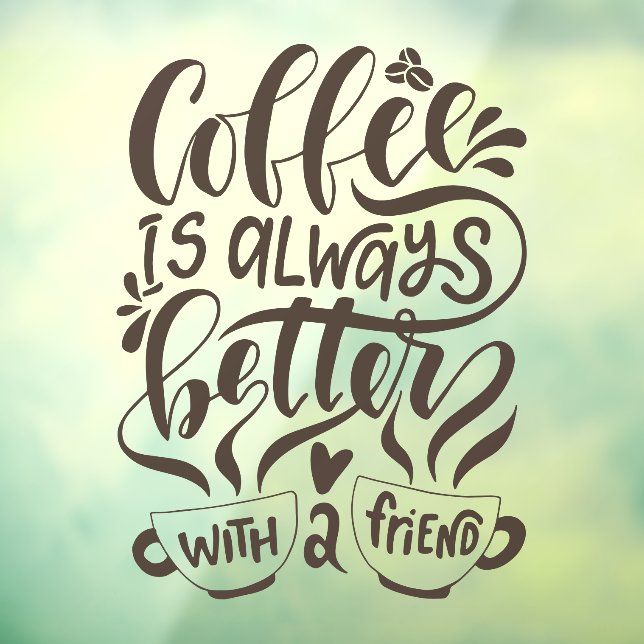 Rustic Script coffee shop window decals (Sheet 3)