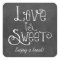Rustic Script Love is Sweet Chalkboard