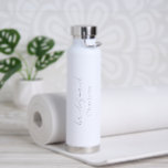 Rustic Script Modern Wedding Water Bottle<br><div class="desc">Modern black and white wedding water bottle featuring a simple and minimalist design with "bridesmaid" in an elegant script along with her name.  A cute and girly gift for your bridesmaids.</div>