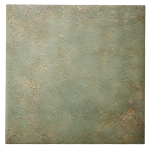 Rustic Seafoam Green Crackle Glaze Ceramic Tile