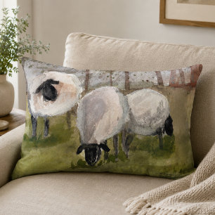 Rustic Sheep Decorative Cushion