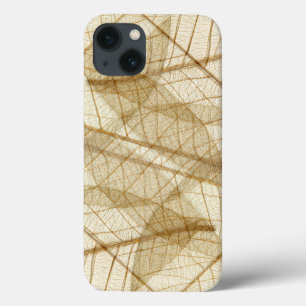 Rustic Sheer Cream Lace Leaves iPhone 13 Case