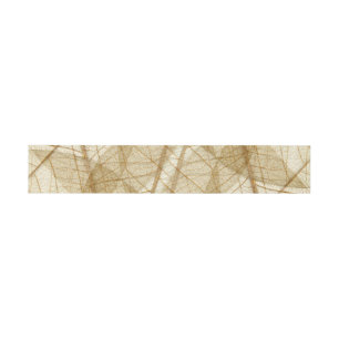 Rustic Sheer Cream Lace Leaves Invitation Belly Band