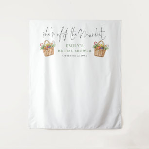 Rustic Shes off the Market Photo Backdrop  Tapestry