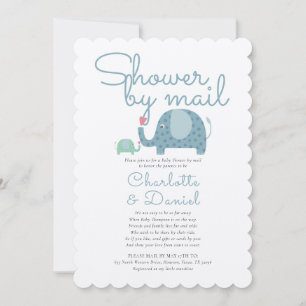 Rustic Shower By Mail Long Distance Sprinkle Invitation