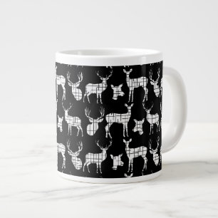 Rustic Silhouette Deer on Black Speciality Mug