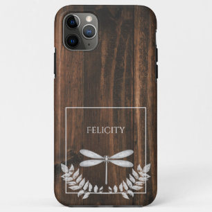 Rustic Silver Dragonfly Case-Mate iPhone Case