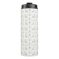 Rustic, Silver/White modern Christmas pattern