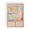 Rustic Sip and See New Baby Invitation