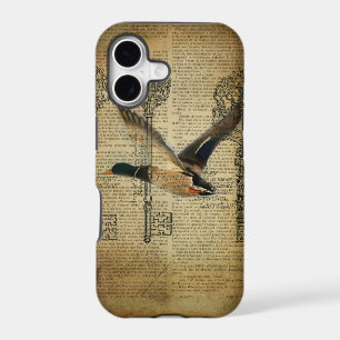 rustic skeleton keys western country mallard duck