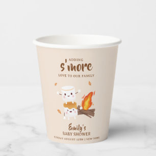 Rustic  S'more Love Campfire Baby Shower  Paper Cups