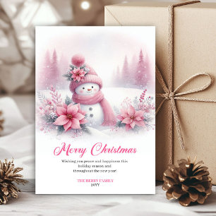 Rustic Snowy Forest Kids Printable Christmas Cards