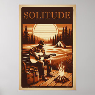 Rustic Solitude in a Mountain Wilderness Poster