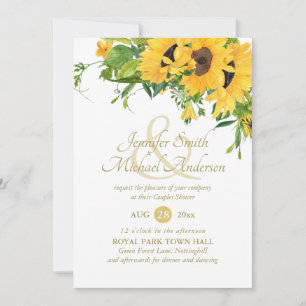 Rustic Southern Sunflowers Wedding Bridal Shower
