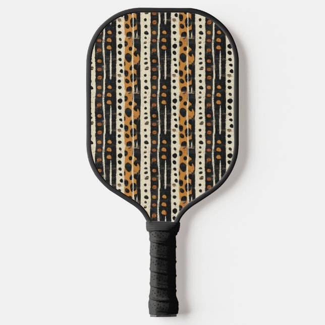 Rustic Southwestern Stripe Pattern (3) Pickleball Paddle (Front)