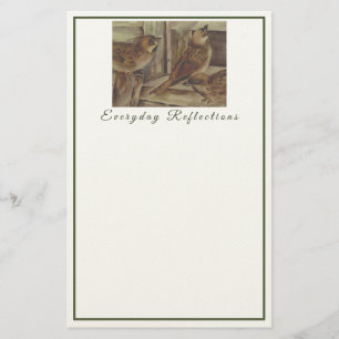 Rustic Sparrow Notepad - Nature Inspired Everyday Stationery