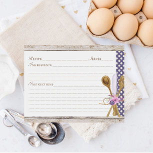 Rustic Spoons Kitchen Recipe Cards