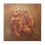 Rustic Sports | Boxing Glove Ceramic Tile<br><div class="desc">Rustic Sports | Glove  Artist: Ethan Harper</div>