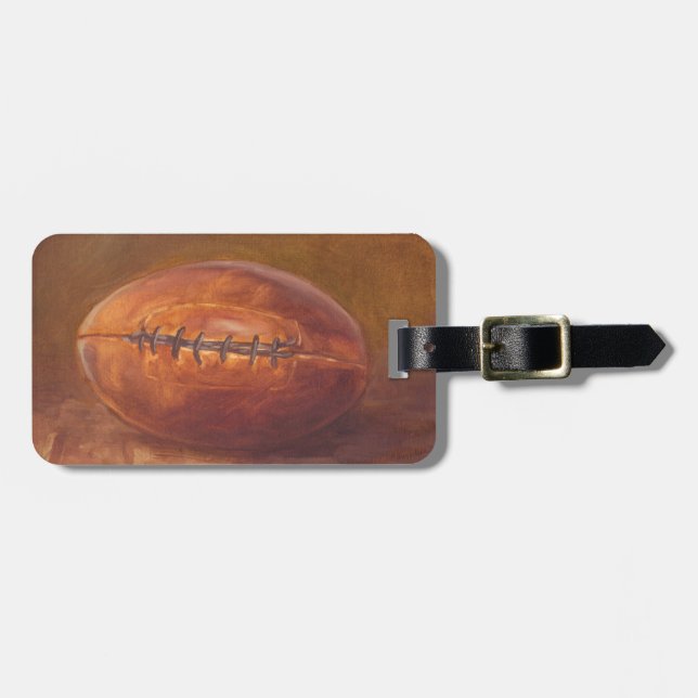 Rustic Sports | Football Luggage Tag (Front Horizontal)