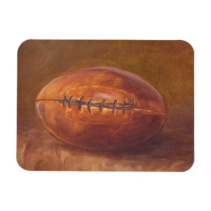 Rustic Sports Football Magnet
