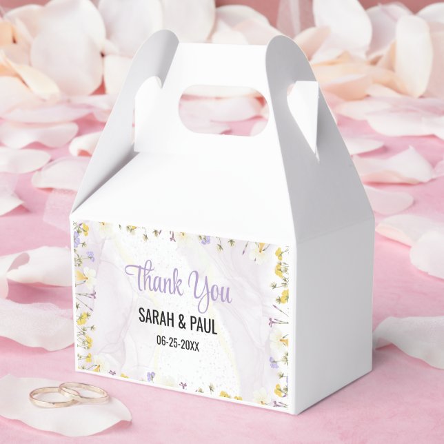 Rustic Spring Floral Elegant Wedding Favour Box (Wedding)