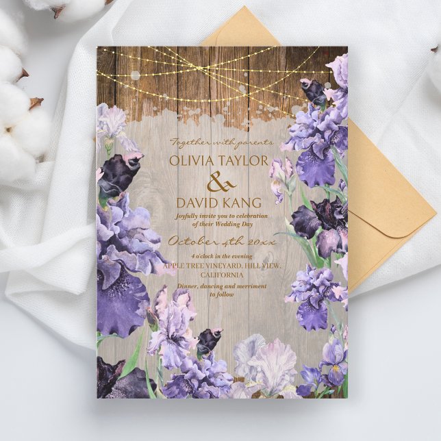Rustic Spring Floral Wedding  Invitation (Creator Uploaded)