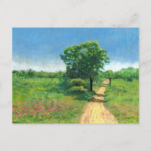 Rustic Spring Landscape Postcard
