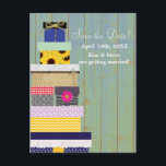 Rustic Stackable Gifts Country Save Date Postcard<br><div class="desc">Rustic Stackable Gifts Country Save Date Postcard Customise with any text.</div>