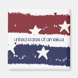 Rustic Stars and Stripes USA Patriotic Magnet