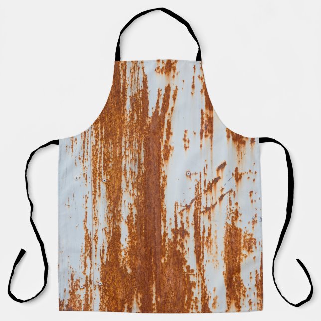 Rustic Steel: Grunge Wall Texture Apron (Front)