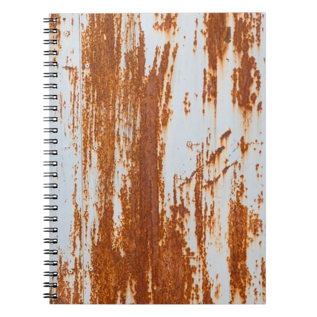Rustic Steel: Grunge Wall Texture Notebook (Front)