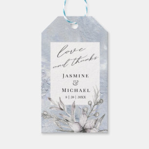 rustic stencil botanic thank you tag