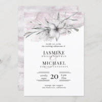 rustic stencil botanical elegant wedding