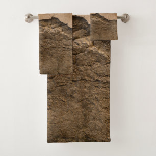 Rustic Stone Wall Napoli 2 - Yin Yang Bath Towel Set