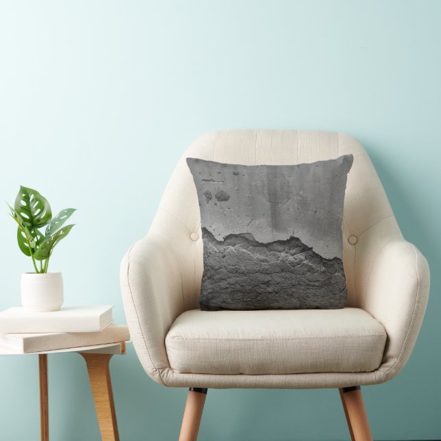 Rustic Stone Wall Napoli 2 - Yin Yang - BW Cushion (Chair)
