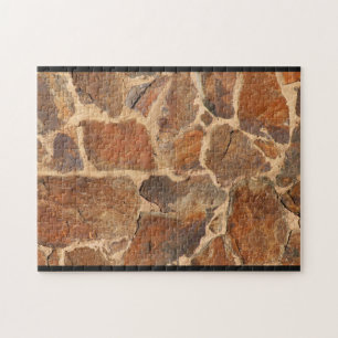 Rustic Stone Wall Structure Geology Challenge Jigsaw Puzzle