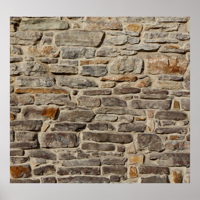 Rustic stone wall, textured decor (Front)