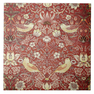 Rustic Strawberry Thief Tile