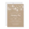 Rustic String Lights Anniversary Party Invitation