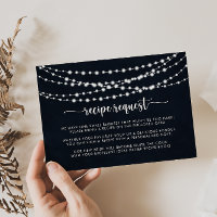 Rustic String Lights Wedding Recipe Request