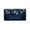 Rustic String Lights Wedding Return Address Labels