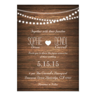 Rustic Wedding Invitations & Announcements | Zazzle.com.au