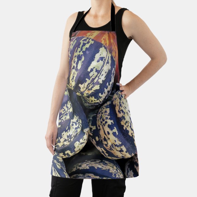 Rustic Striped Pumpkins  Apron (Insitu)